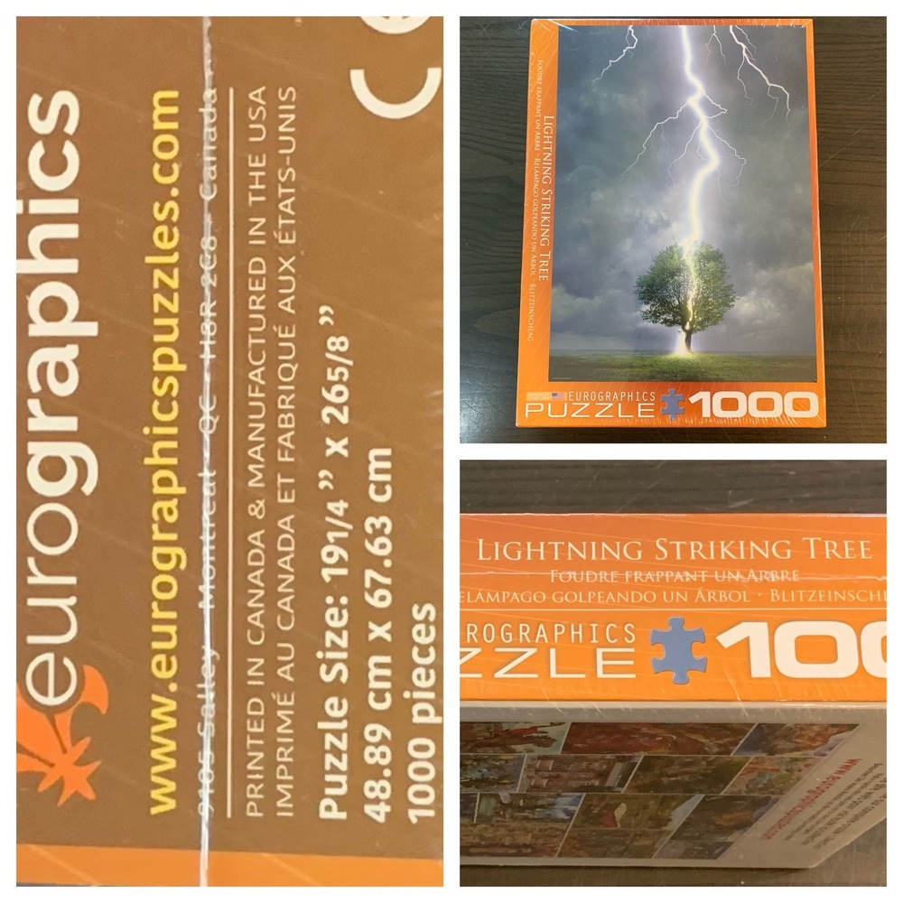 Eurographics Lightning Striking Tree‎ 1000 Piece Jigsaw Puzzle New Sealed